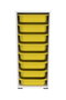 Hanah Home Armario Multiusos Blanco y Amarillo